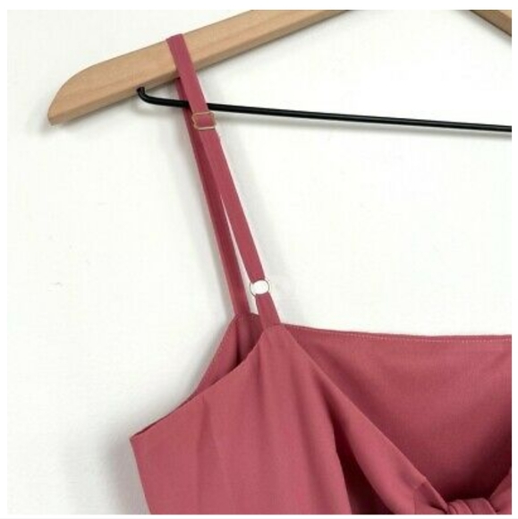 Show Me Your Mumu Lauren Tie Back Dress in Sunset Rose Pink - Picture 10 of 11